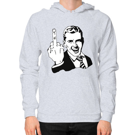 Hoodie (on man) Heather grey - Fook You!
