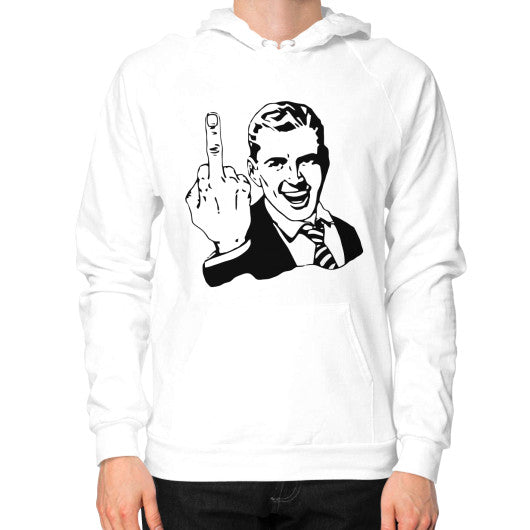 Hoodie (on man) White - Fook You!