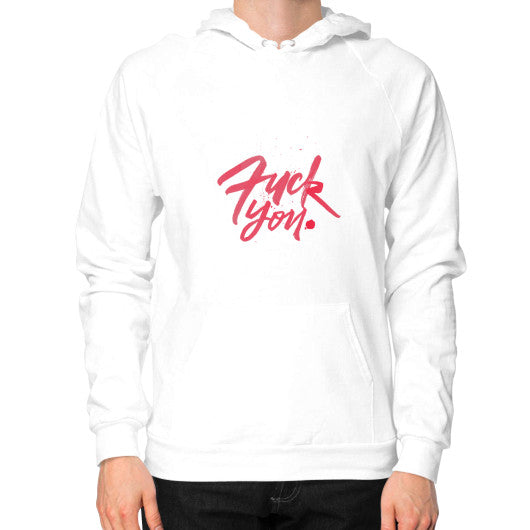 Hoodie (on man) White - Fook You!