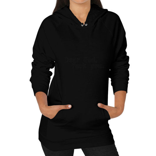 Hoodie (on woman) Black - Fook You!