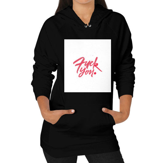 Hoodie (on woman) Black - Fook You!