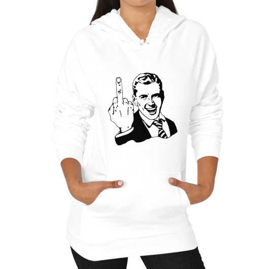 Hoodie (on woman) White - Fook You!