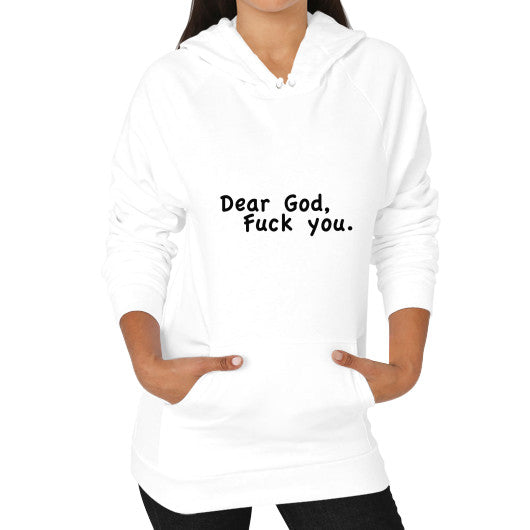 Hoodie (on woman) White - Fook You!