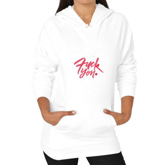 Hoodie (on woman) White - Fook You!