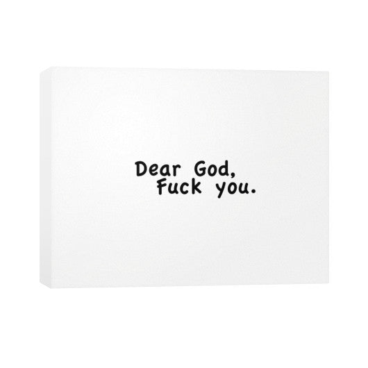 Horizontal Canvas 30x24 - Fook You!