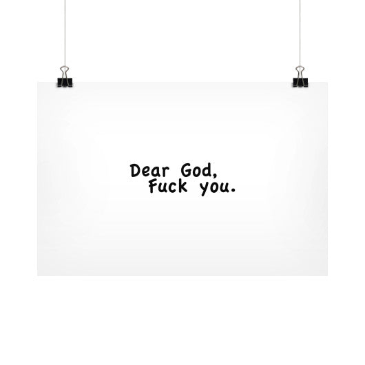 Horizontal Fine Art Prints (Posters) 18x12 - Fook You!