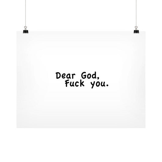 Horizontal Fine Art Prints (Posters) 24x18 - Fook You!