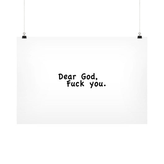 Horizontal Fine Art Prints (Posters) 30x20 - Fook You!