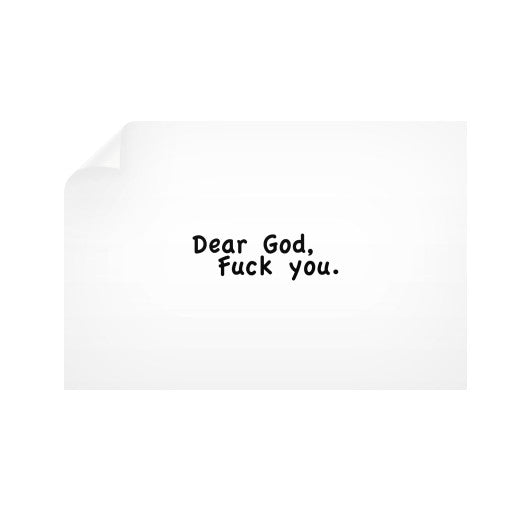 Horizontal Wall Decals 18x12 - Fook You!