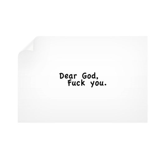 Horizontal Wall Decals 36x24 - Fook You!