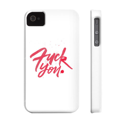 Phone Case Slim iPhone 4/4s - Fook You!