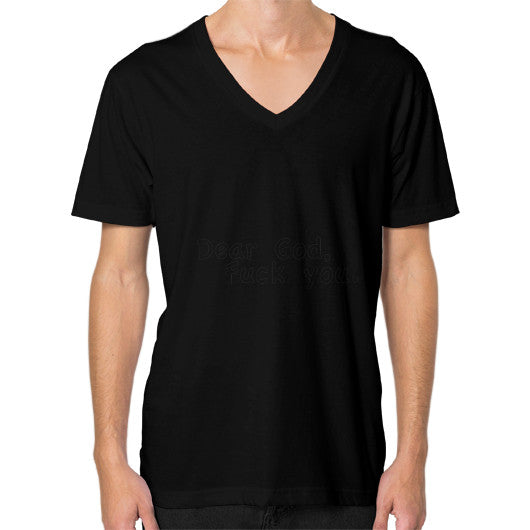 V-Neck (on man) Black - Fook You!