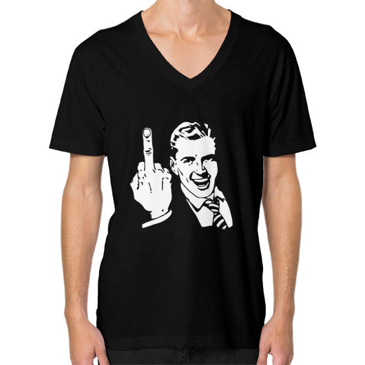 V-Neck (on man) Black - Fook You!