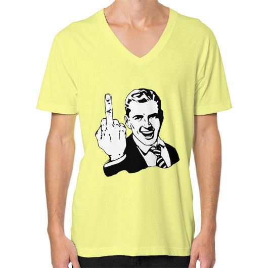 V-Neck (on man) Lemon - Fook You!