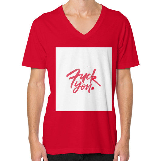 V-Neck (on man) Red - Fook You!