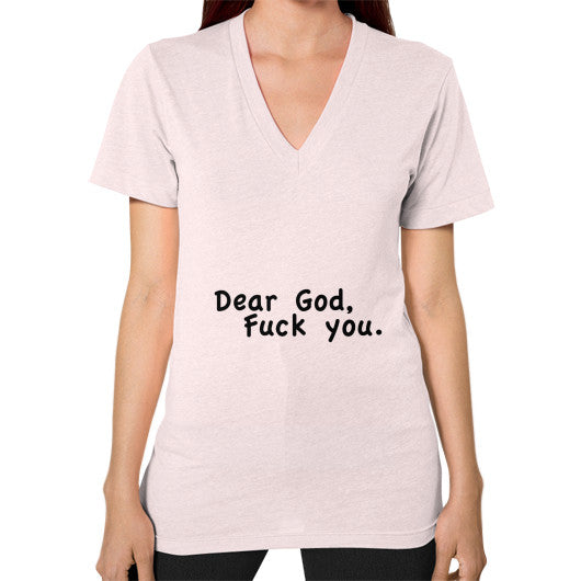 V-Neck (on woman) Light pink - Fook You!