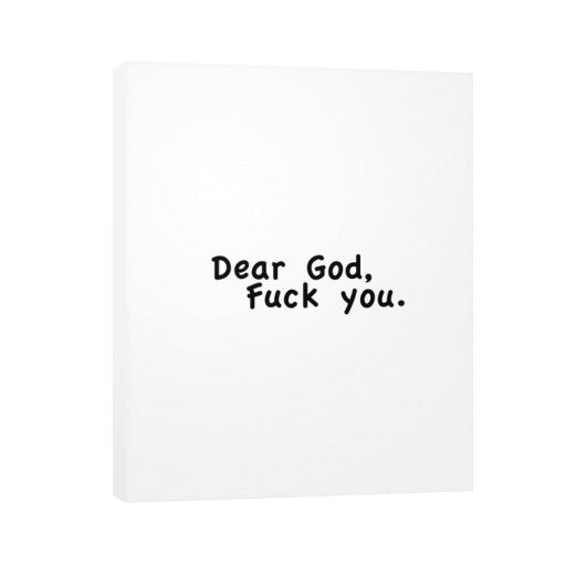 Vertical Canvas 11x14 - Fook You!