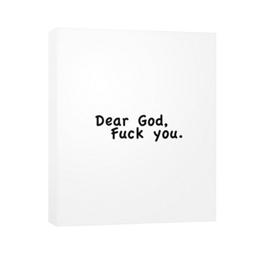 Vertical Canvas 24x30 - Fook You!