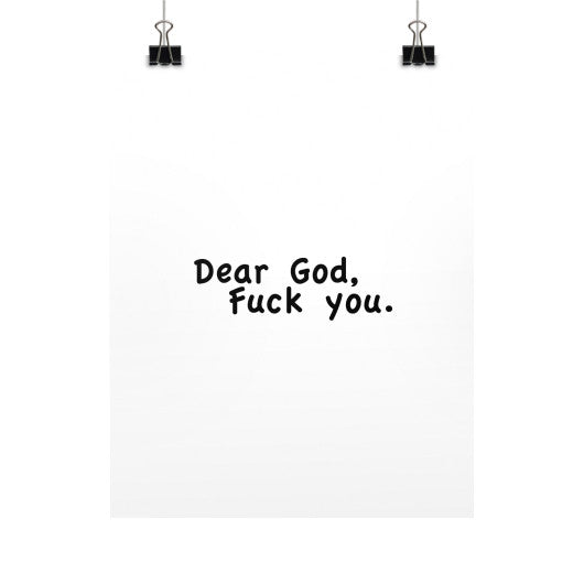 Vertical Fine Art Prints (Posters) 11x14 - Fook You!