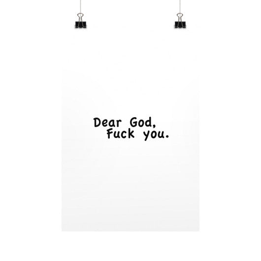 Vertical Fine Art Prints (Posters) 12x18 - Fook You!