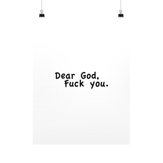 Vertical Fine Art Prints (Posters) 18x24 - Fook You!