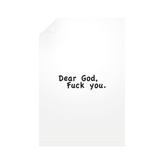 Vertical Wall Decals 12x18 - Fook You!