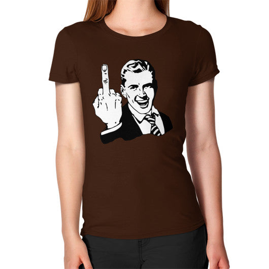 Women's T-Shirt Brown - Fook You!