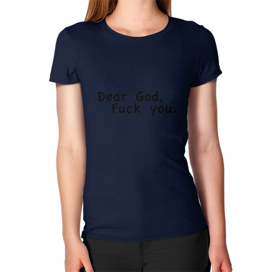 Women's T-Shirt Navy - Fook You!