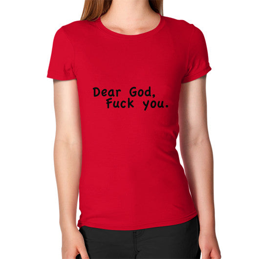 Women's T-Shirt Red - Fook You!