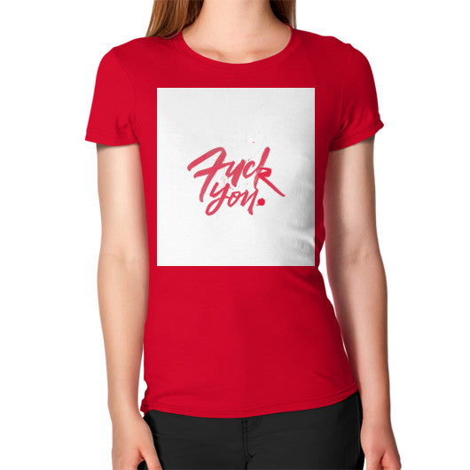 Women's T-Shirt Red - Fook You!
