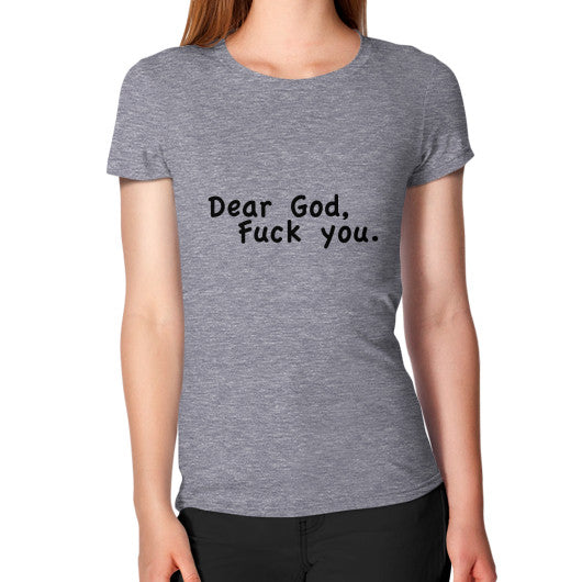 Women's T-Shirt Tri-Blend Grey - Fook You!